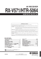 Yamaha RXV-571 - Service Manual-2